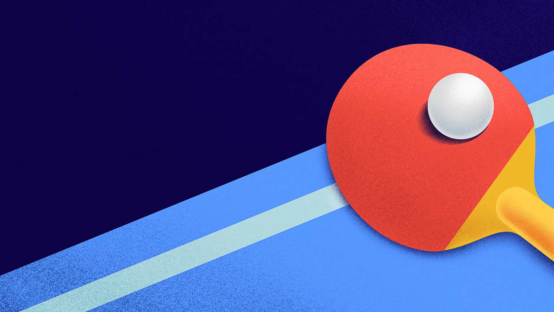 Friends playing table tennis